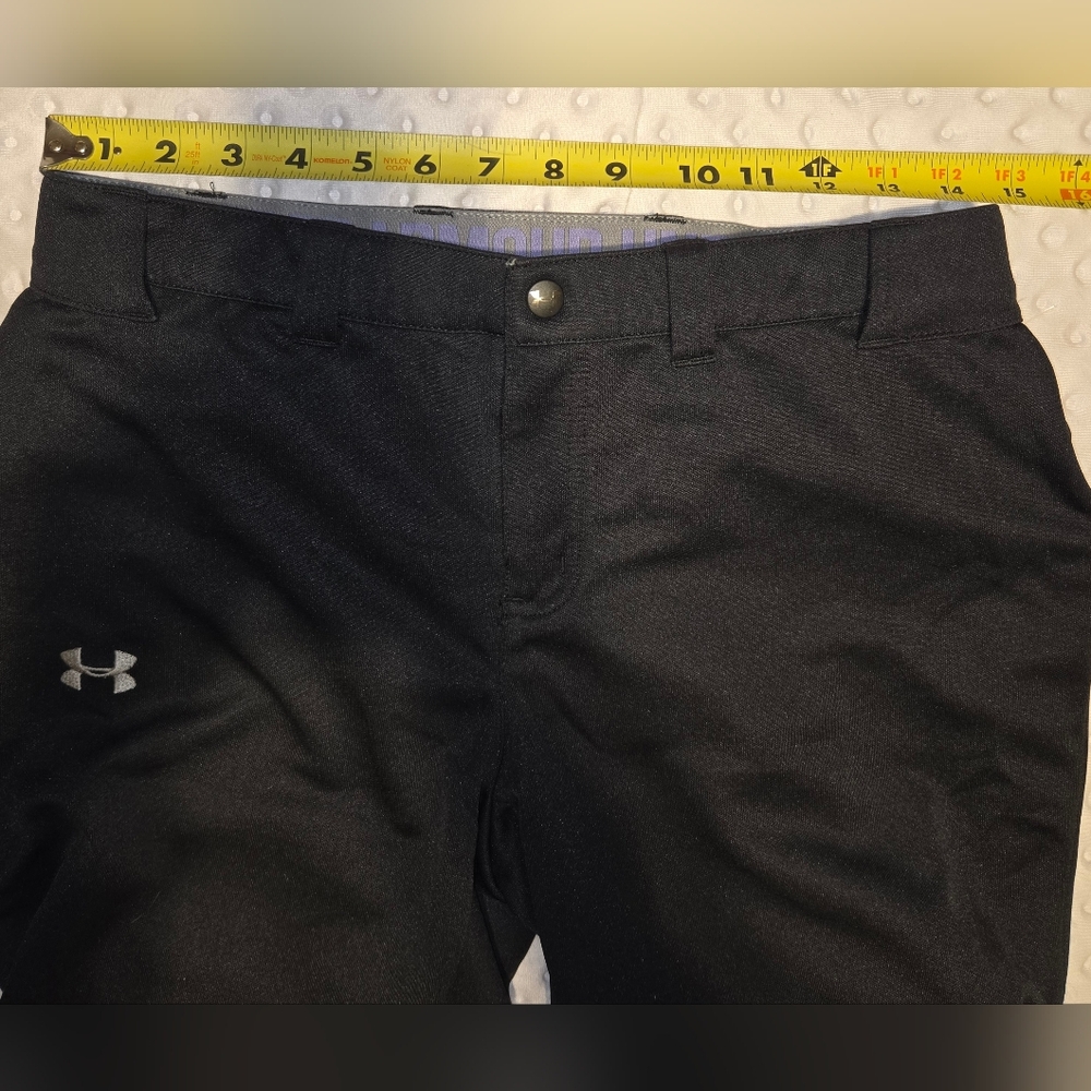 Under Armour Utility Women’s Size Medium Zip Fly Black Softball Pants - Picture 4 of 5